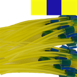 1.52mm I.D. Yellow/ Blue/ Yellow 3 Bridge PVC Solva Pump Tube