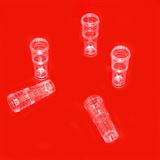 Polystyrene Flat Sample Cup 5.0 ml-Clear